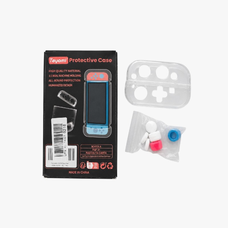 Teyomi Clear Protective Case & Thumb Grip Set – Nintendo Switch OLED photo 3