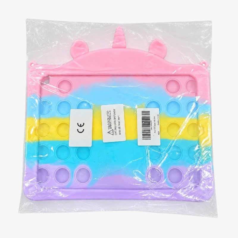 Unicorn Pop-It Case for iPad 9.7" – Rainbow Fidget Stand Cover photo 2