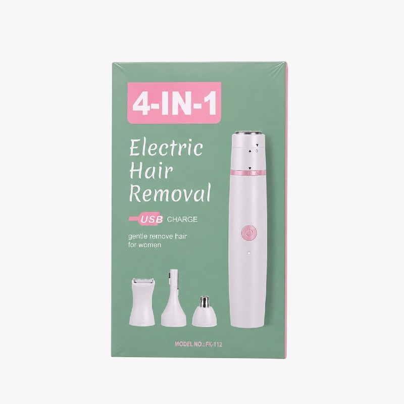 4-in-1 Electric Hair Remover for Women – USB Rechargeable