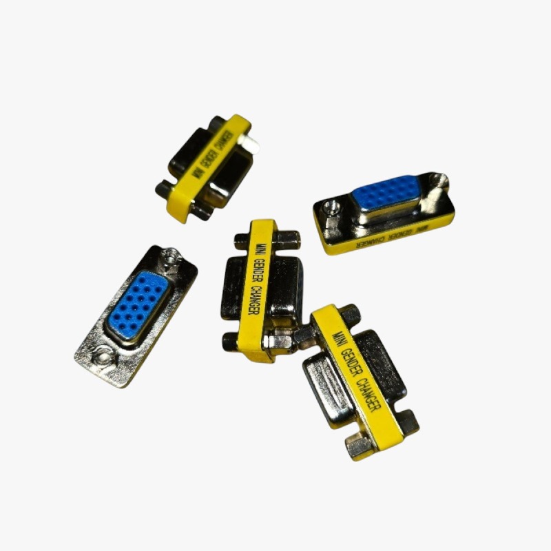YAODHAOD VGA Mini Gender Changer Adapters – Female to Female, Pack of 5