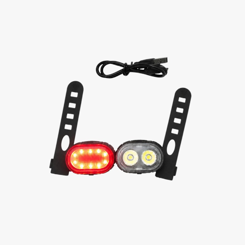 USB Rechargeable Bike Light Set – Front & Rear
