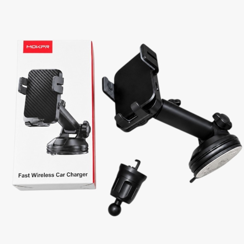 MOKPR Fast Wireless Car Charger Phone Mount photo 2