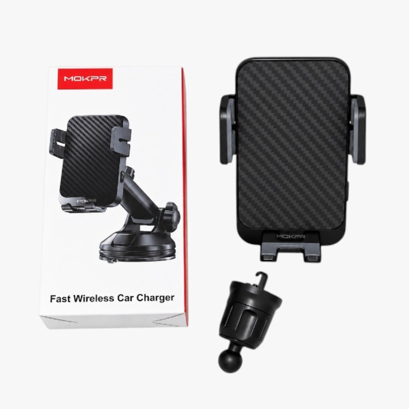 MOKPR Fast Wireless Car Charger Phone Mount photo 3