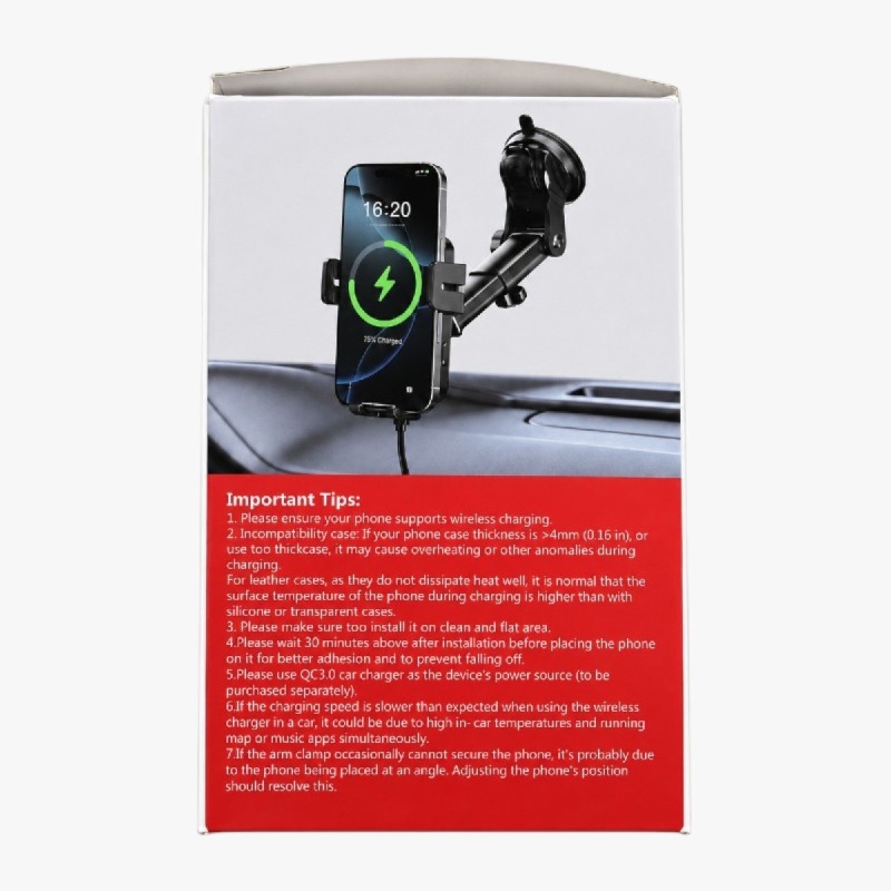MOKPR 15W Fast Wireless Car Charger Phone Mount photo 4