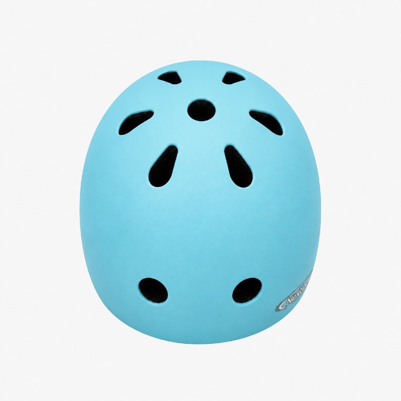 Kids’ Adjustable Sports Helmet – Matte Black / Teal, Size M