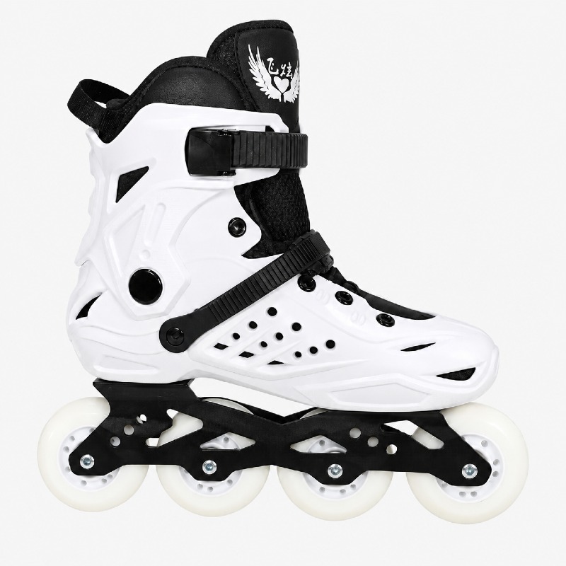 White & Black Freestyle Inline Roller Skates – Urban Style photo 3