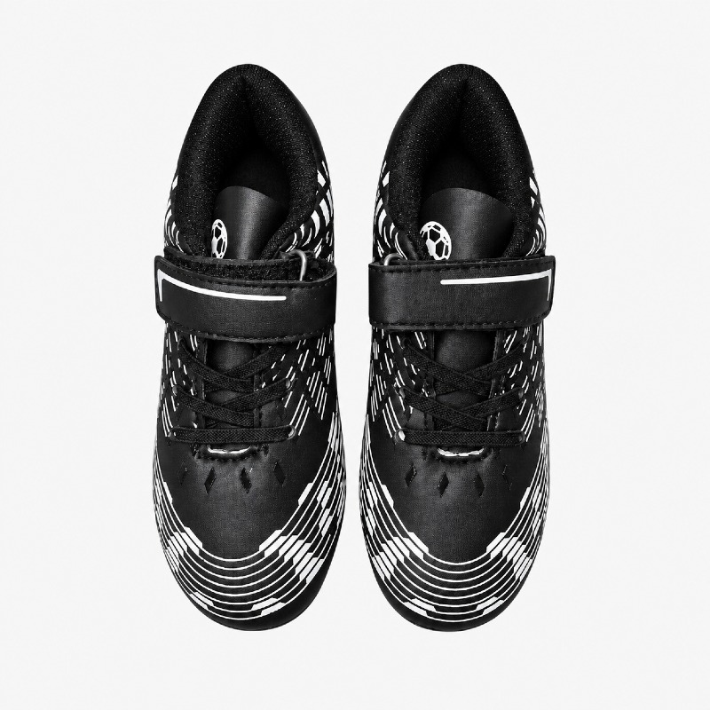Kids’ Black & White Football Astro Trainers