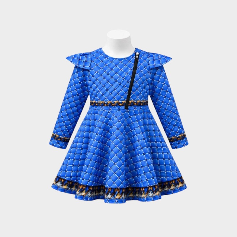 Girls' Baseball Print Skater Dress