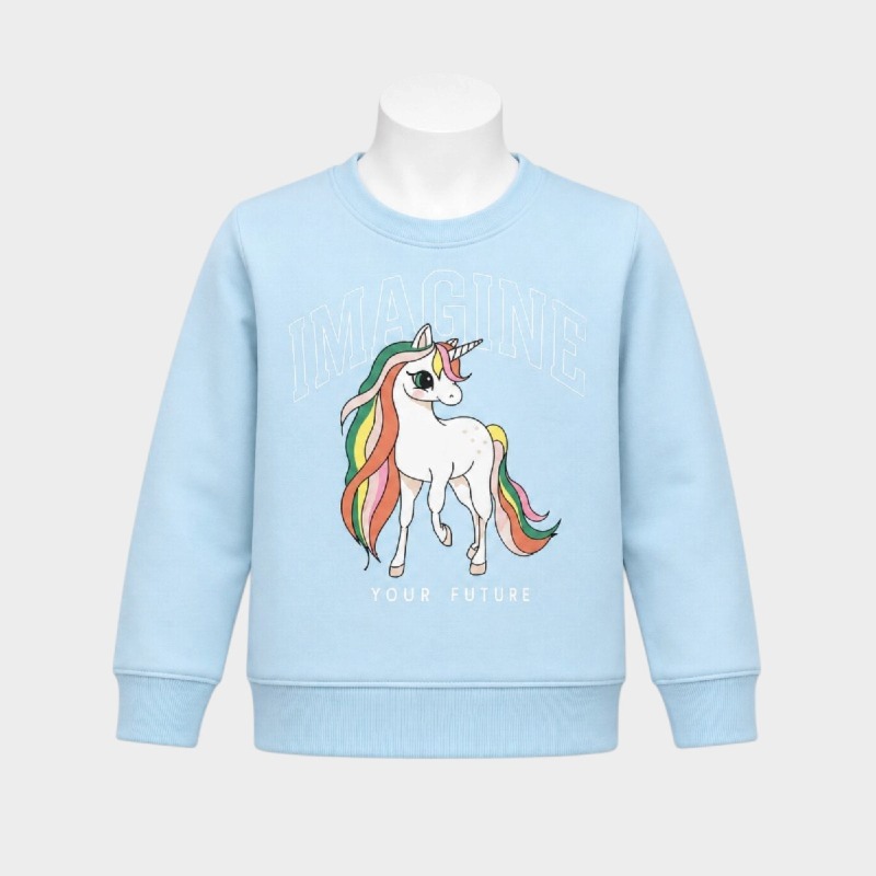 Girls' "Imagine Your Future" Unicorn Sweatshirt 