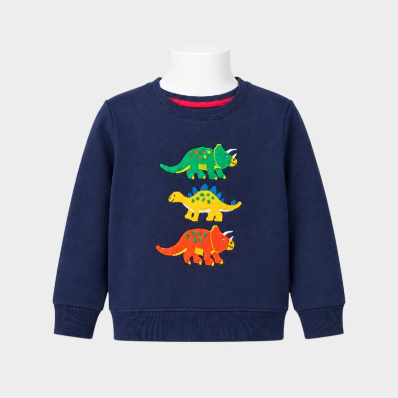 Kids' Navy Dinosaur Sweatshirt