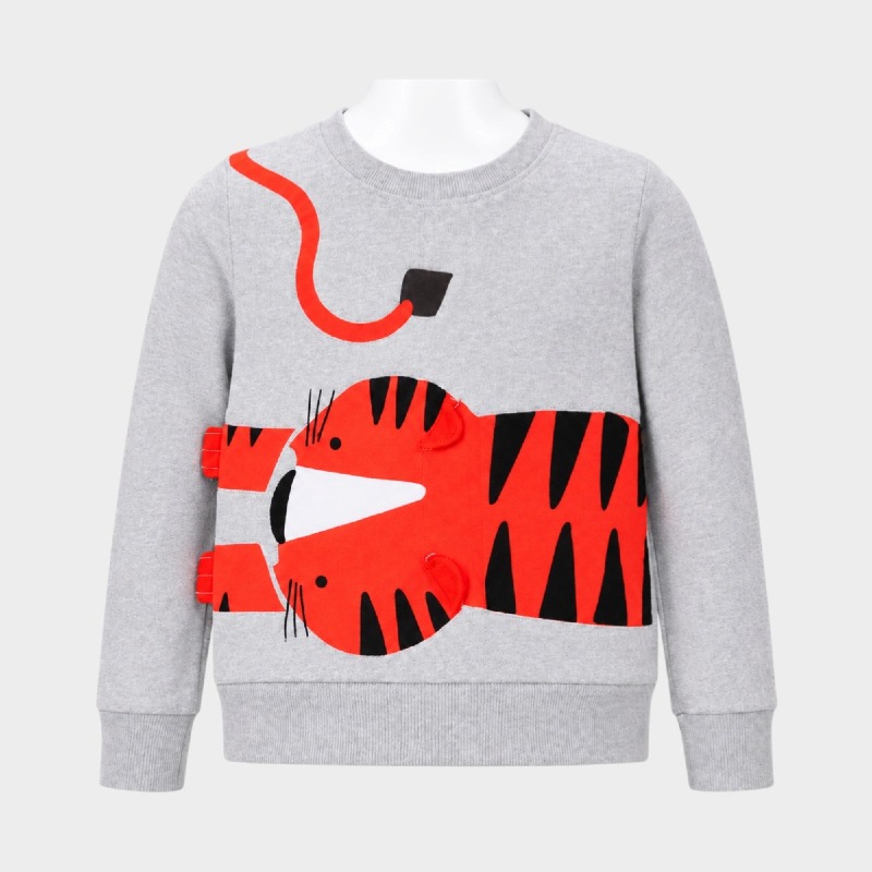Kids' Tiger Print Sweatshirt