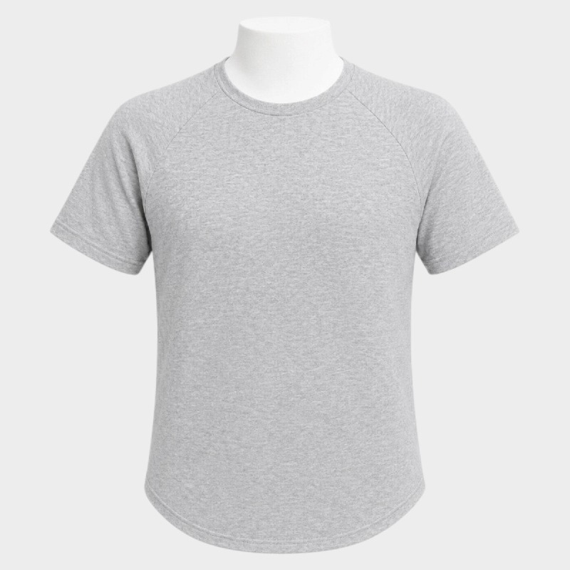 Men's Longline Curved Hem T-Shirt – 3 Pack Set 