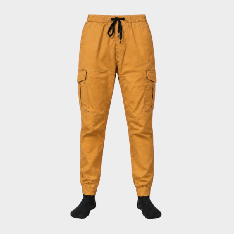 Men's Mustard Cargo Joggers