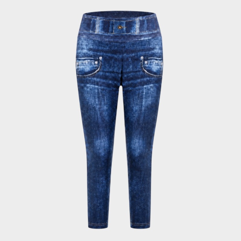 Ladies Denim Print Jeggings / Leggings