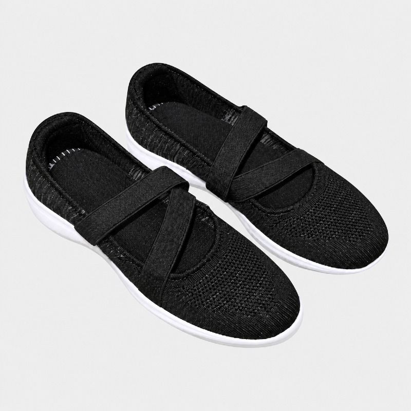Women's Knit Slip-On Office Trainers