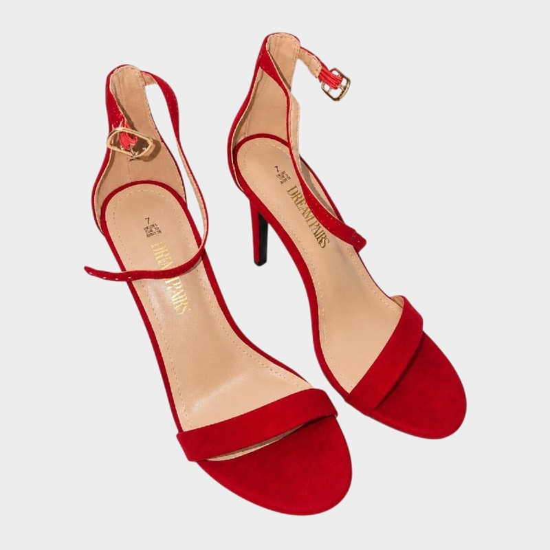 Dream Pairs Red Platform Heels
