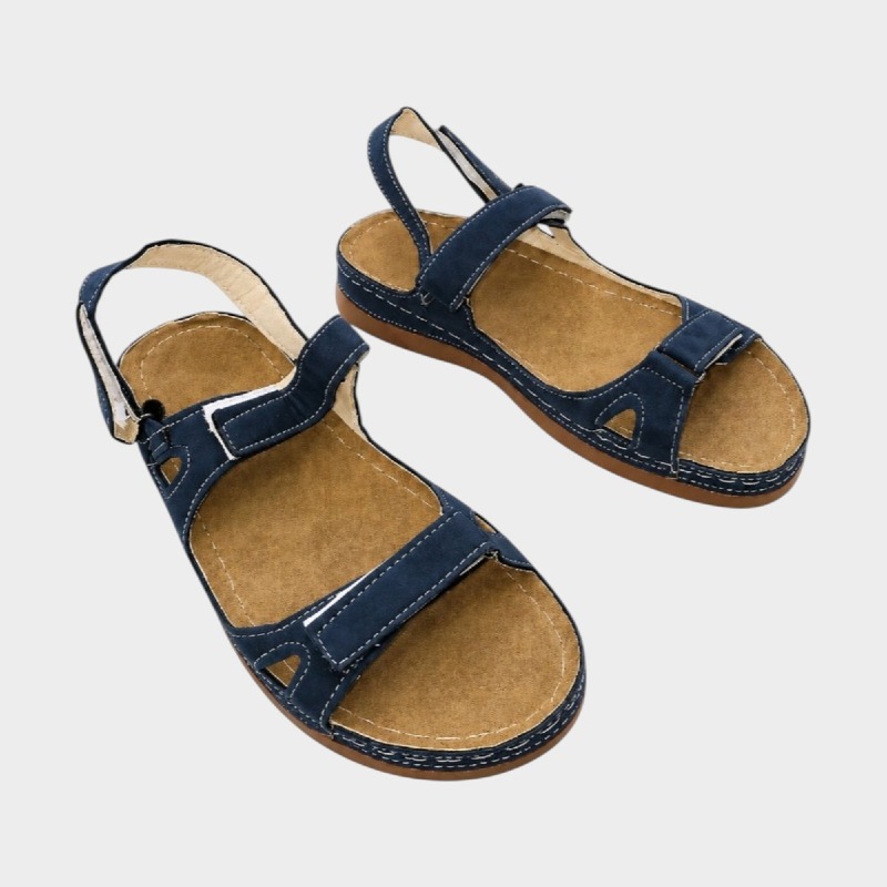 Women  Strap Sandals – Contrast Stitch Detail 