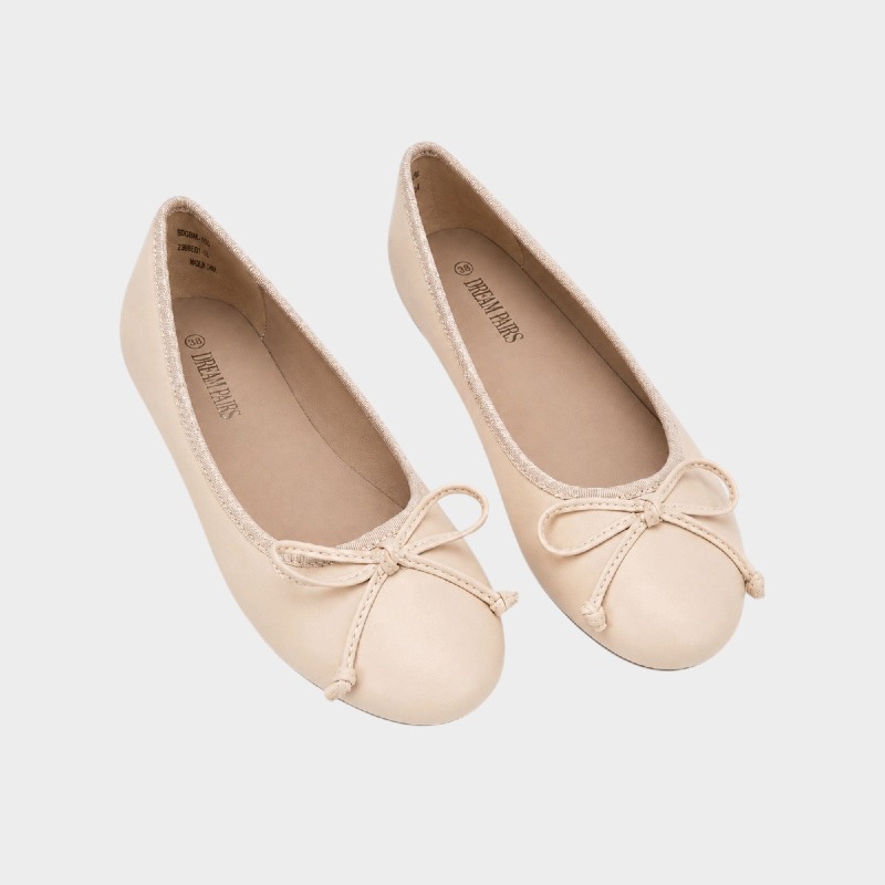 Dream Pairs Women’s Classic Ballerina Flats – Nude