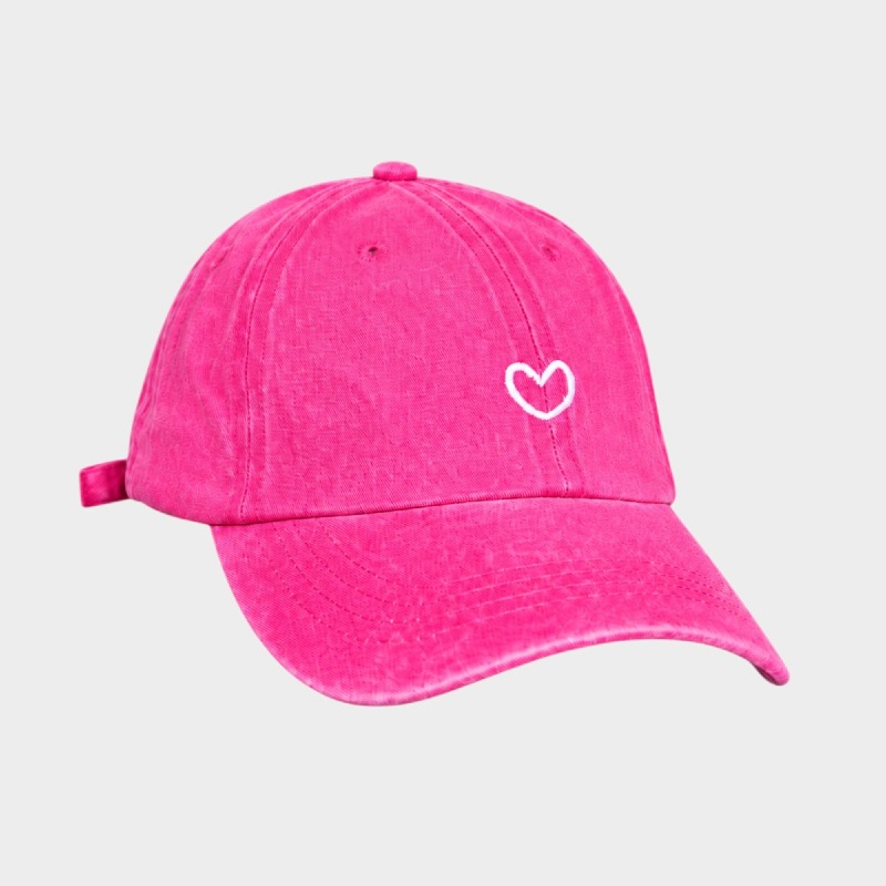 Washed Heart Ponytail Cap 