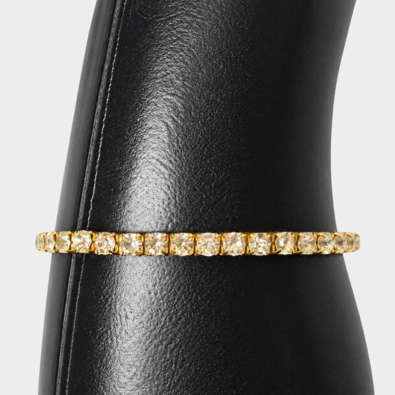 Gold-Tone Rhinestone Bracelet