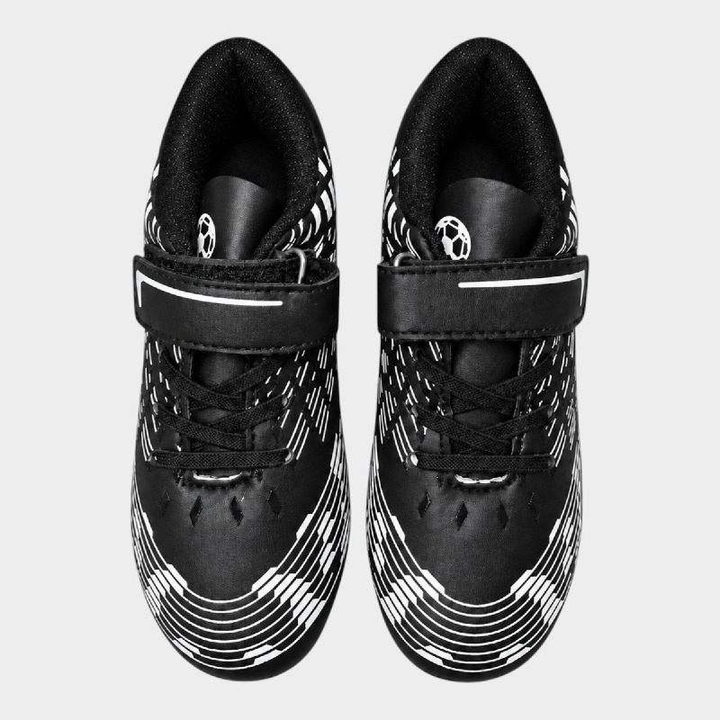 Kids’ Black & White Football Astro Trainers