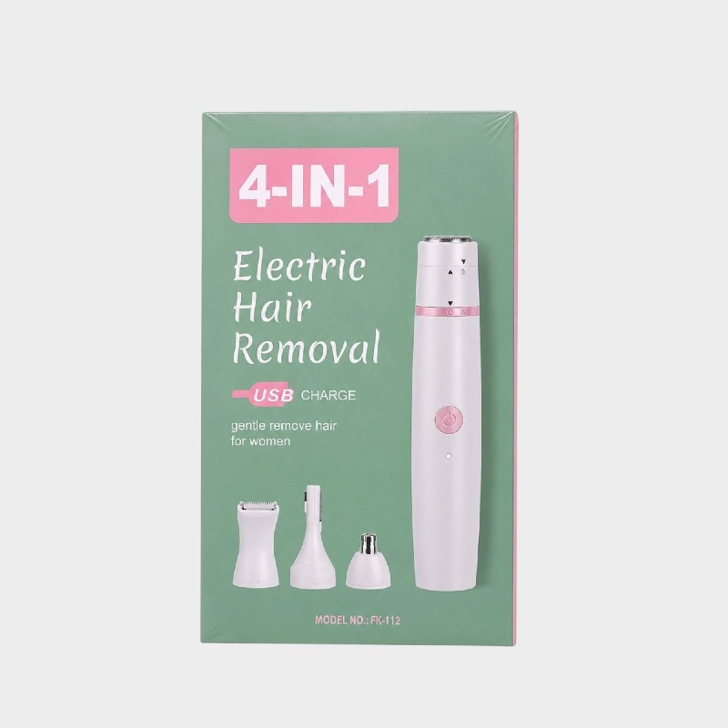 4-in-1 Electric Hair Remover for Women – USB Rechargeable