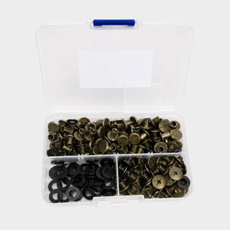 Bronze Chicago Screws & Rivets Kit with Washers