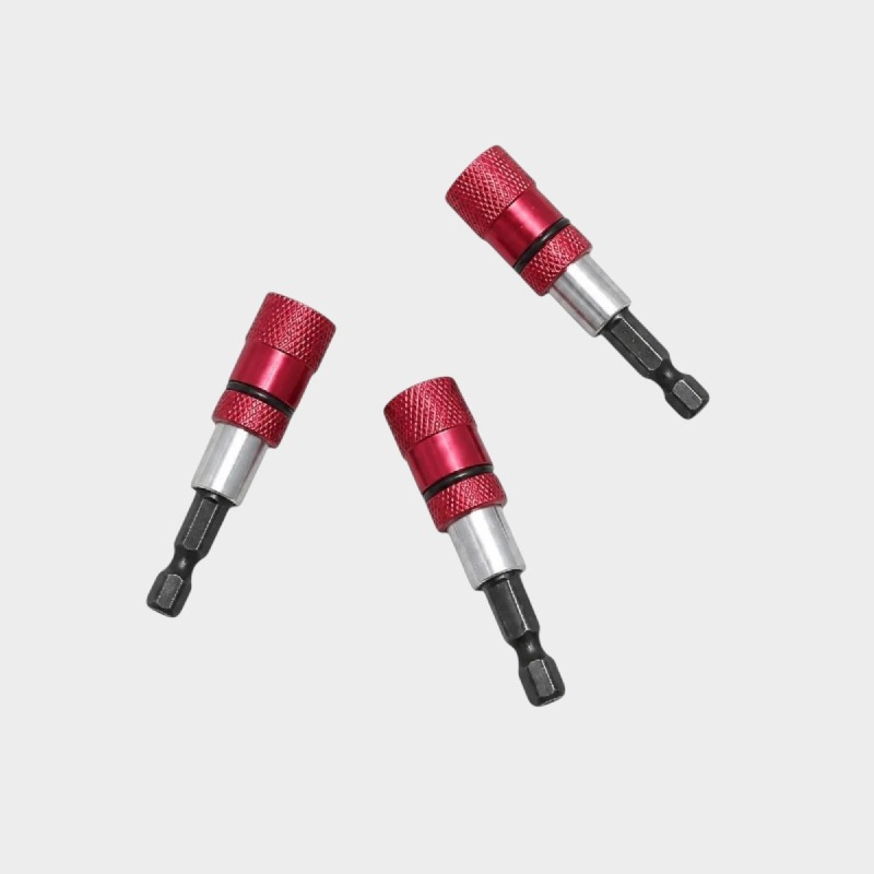 Set of 3 Magnetic Quick-Release Screwdriver Bit Holders 