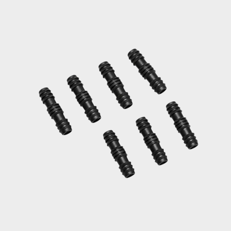 Set of 8 Barbed Hose Connectors – Straight Irrigation Pipe Joiners