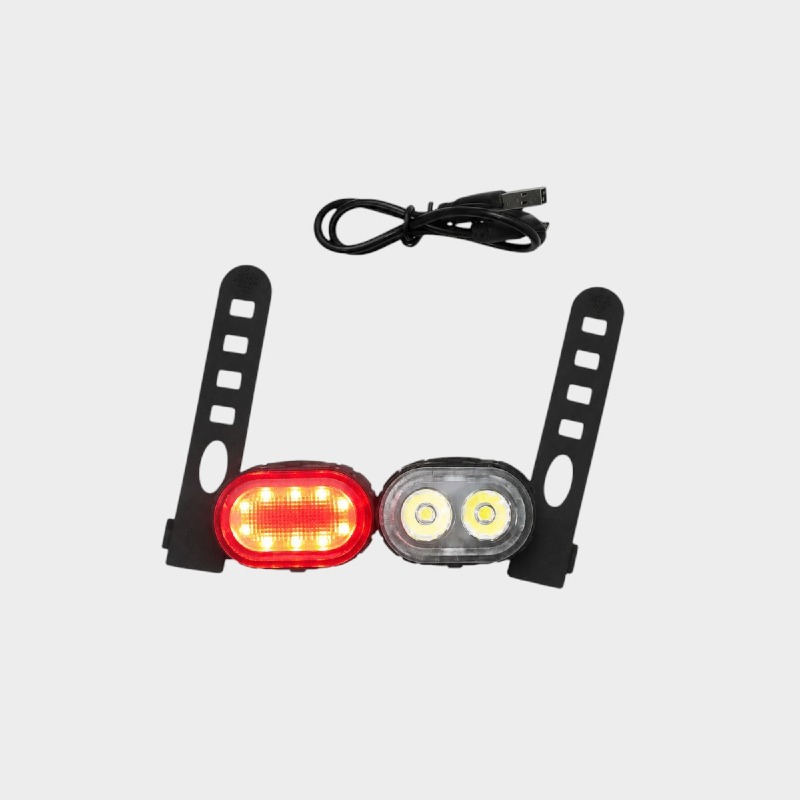 USB Rechargeable Bike Light Set – Front & Rear