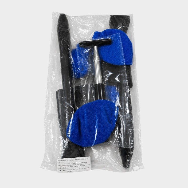 Car Windscreen Cleaning Tool Kit with Microfibre Pads