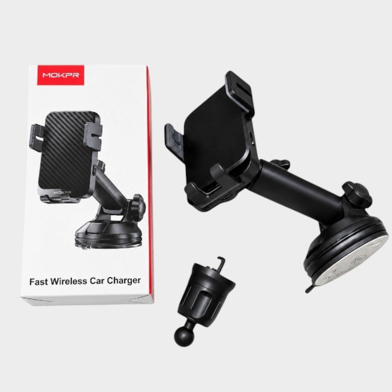 MOKPR Fast Wireless Car Charger Phone Mount