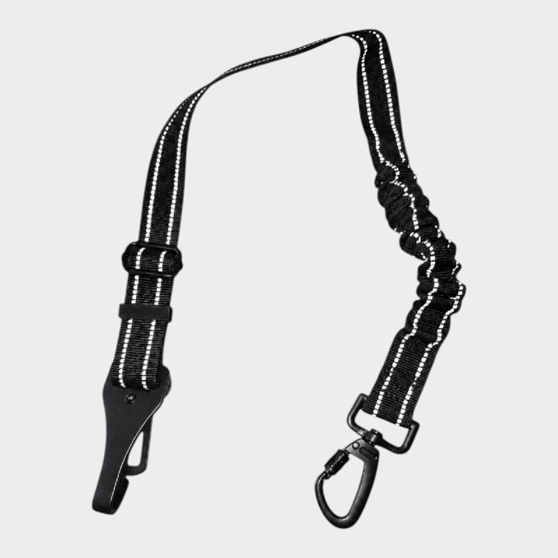 Dog Car Seatbelt Safety Lead – Reflective Bungee Strap