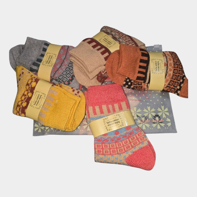 Colourful Patterned Warm Socks – Assorted Designs photo 2